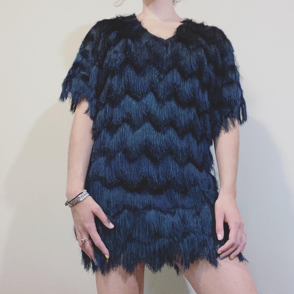 Emerald fringe mini